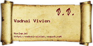 Vadnai Vivien névjegykártya